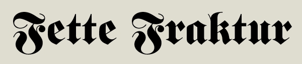 Fette Fraktur typeface