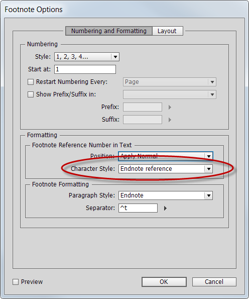 Renumber note references
