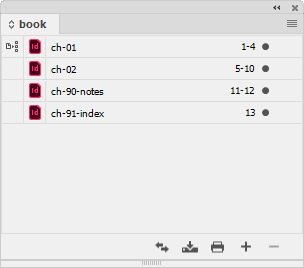 End-of-book notes book file with index