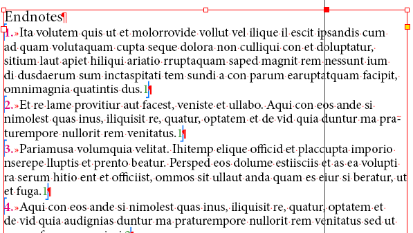 End-of-book notes: folios inserted
