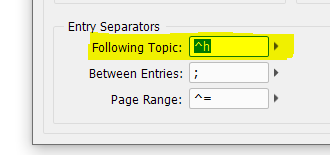 End-of-book notes: index set-up