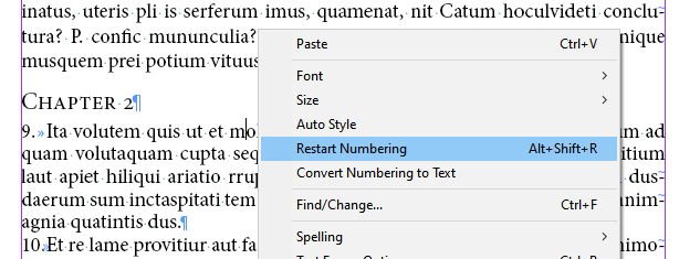 Renumbering endnotes