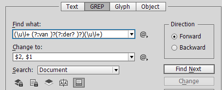 GREP preview InDesign