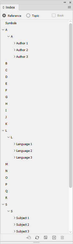 Multiple indexes in an InDesign document: shortcut