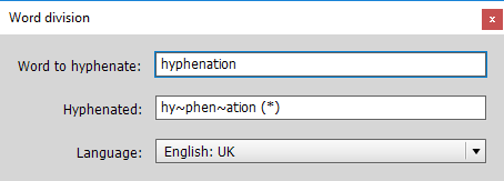 hyphenation check
