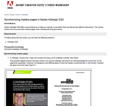 adobe indesign cs3 video