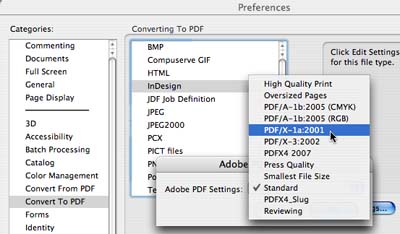 Convert to PDF Prefs