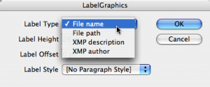 The LabelGraphics Scripts that ships with InDesign