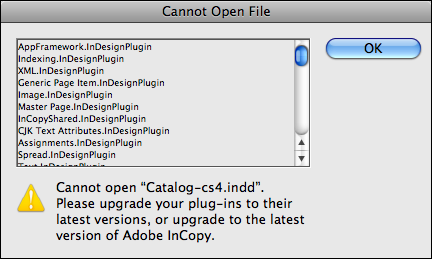 update adobe indesign cs4 plugins