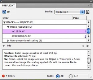 Preflight Detect Errors