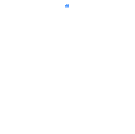 small circle item drawn at 12-o'clock mark.