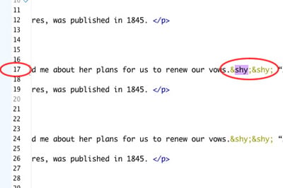 Shy Entity in CS5.5 EPUB
