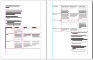 The table correctly align between the two pages