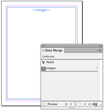 data merge with images