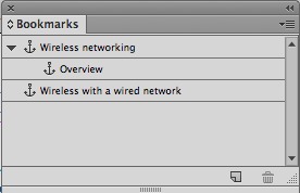 The result, a "nested" level 2 bookmark.