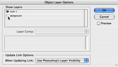 object layer options