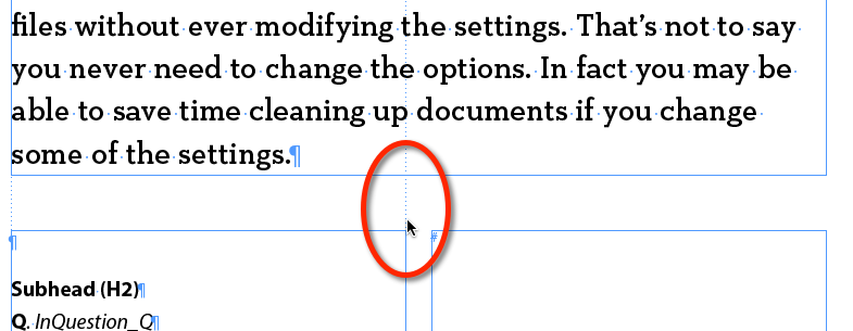 Gap tool master frame problem