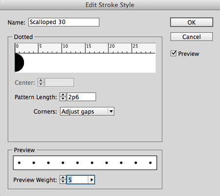 Creating Scalloped Edges