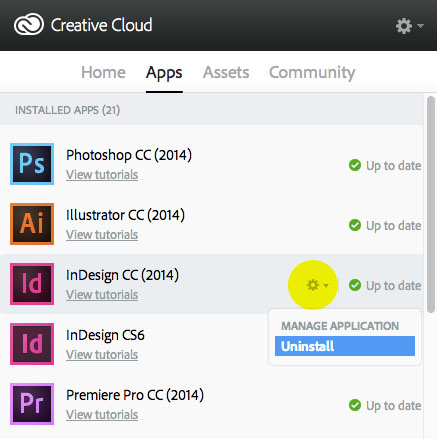 uninstalling adobe creative cloud mac