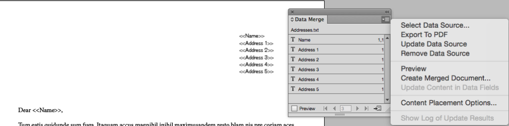 indesign data merge export to pdf