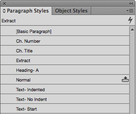 Paragraph Styles