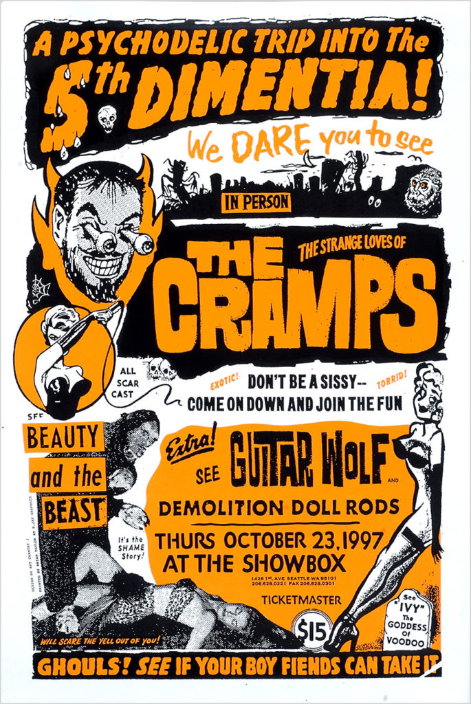 The Cramps concert poster