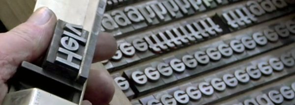 A still from the Helvetica documentary trailer.