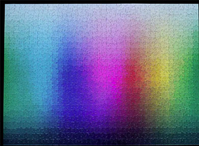 1000 colours jigsaw puzzle