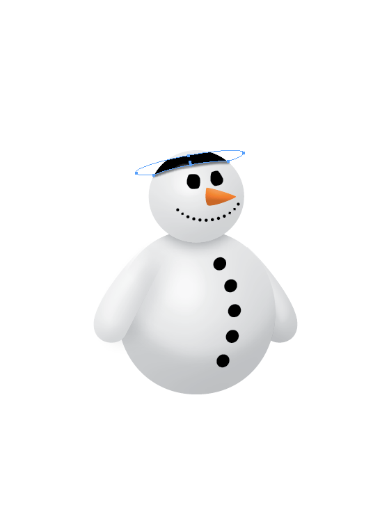 InDesign snowman step 10