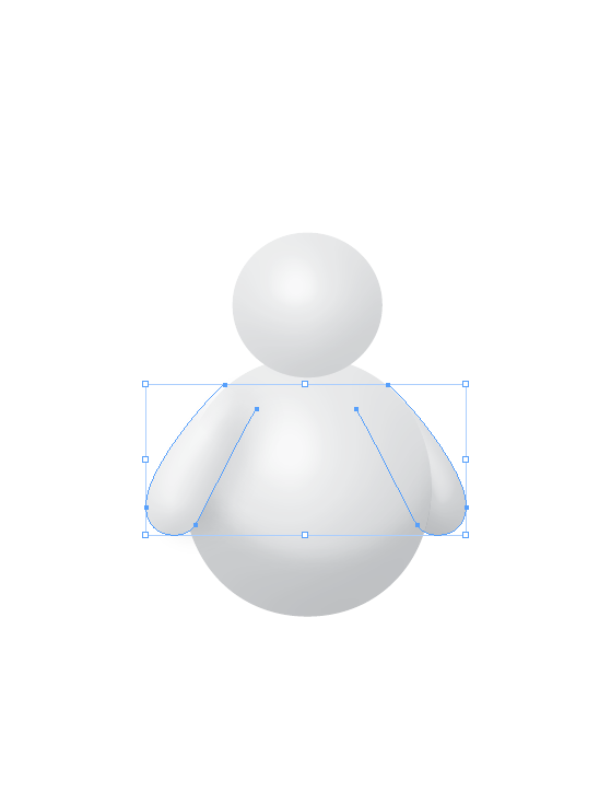 InDesign snowman step 3