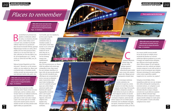 Indesign Template Of The Month Magazine Spread Creativepro Network