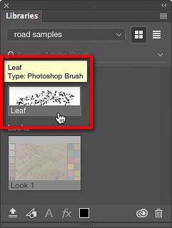 Adobe Capture brush in Photoshop library