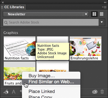 Figure 6: Close but not quite? Right-click an image, and choose Find Similar on Web.