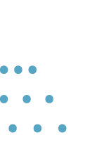 Figure 3: Micro white space. From top to bottom, three dots, an ellipsis character, dots separated with thin spaces. 