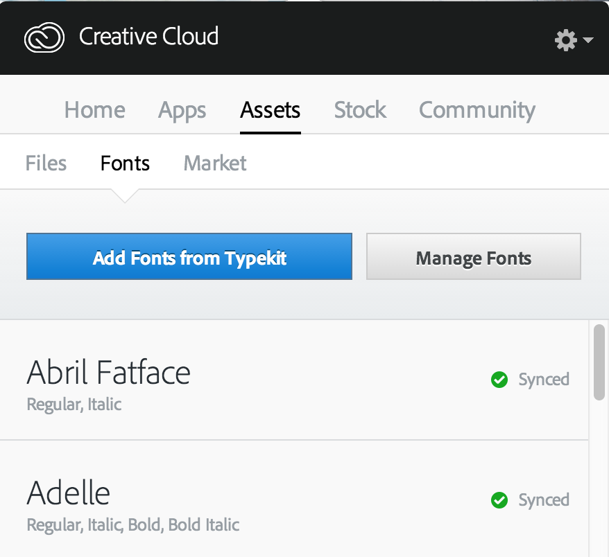 adobe typekit creative cloud