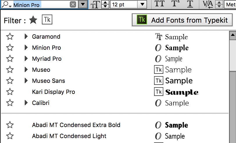 how to download fonts from typekit to illustrator