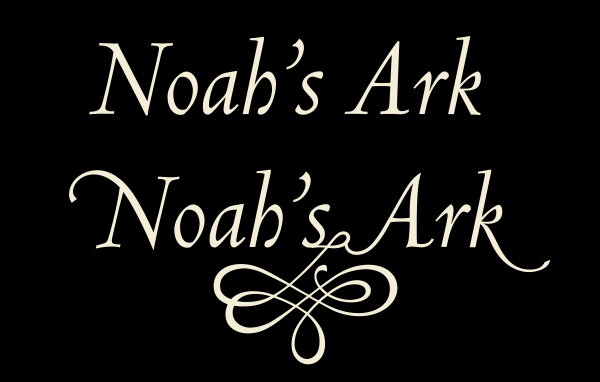 Centaur is an historic typeface that contains some rather conservative swashes and matching flourishes that can dress up an otherwise unremarkable setting.