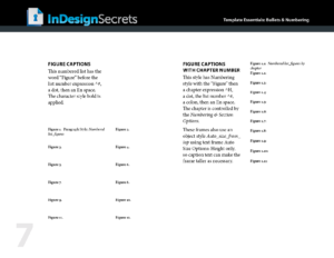 indesign template essentials figure captions