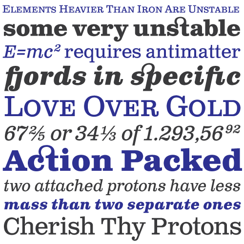 Adobe Typekit Slab Serif Fonts: Clarendon