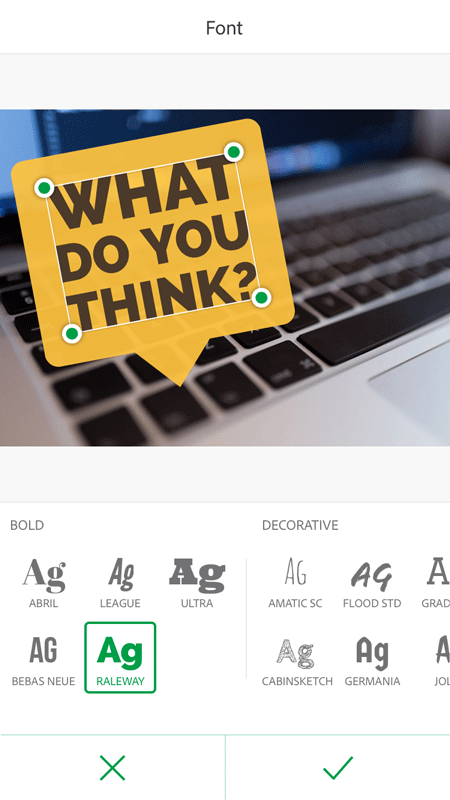InFocus Adobe Spark Post