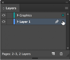 indesign layers panel moving layer