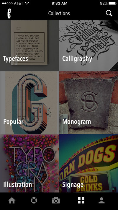 Figure 6: Assign photos of typography into one of Fontli’s premade categories.