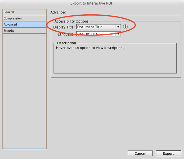 Setting The PDF Document Title In InDesign Book Files CreativePro Network