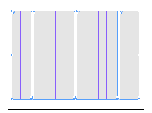 InDesign text frames drawn over column grid