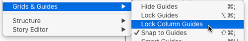 InDesign Lock Column Guides File Path