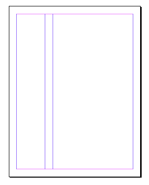 InDesign page with unequal columns 