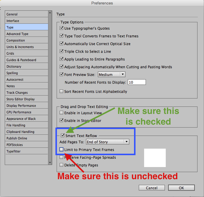 text reflow repair