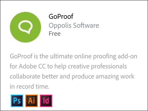 GoProof Free Creative Cloud Add-On