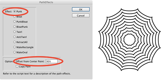 InDesign spiderweb fx step 3