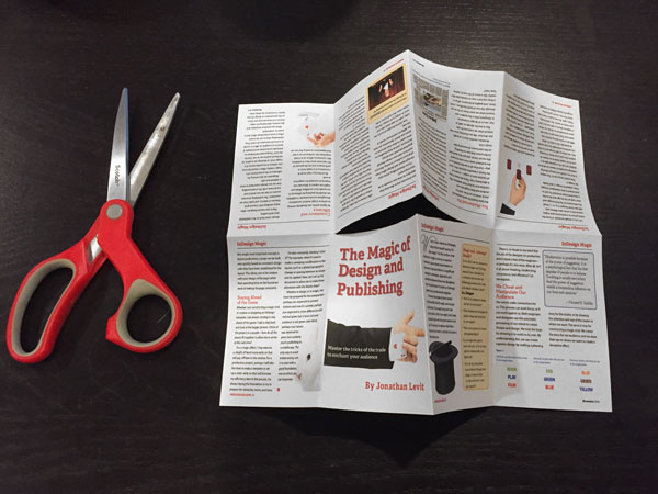 InDesign mini-book cut
